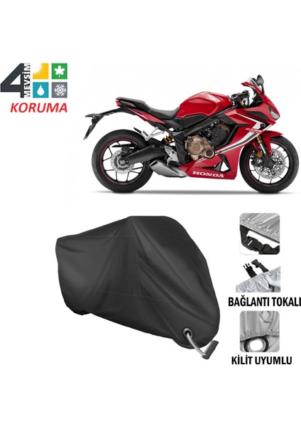 Honda Cbr 650 R Branda Motosiklet Brandası Bağlantı ve Kilit Uyumlu Siyah