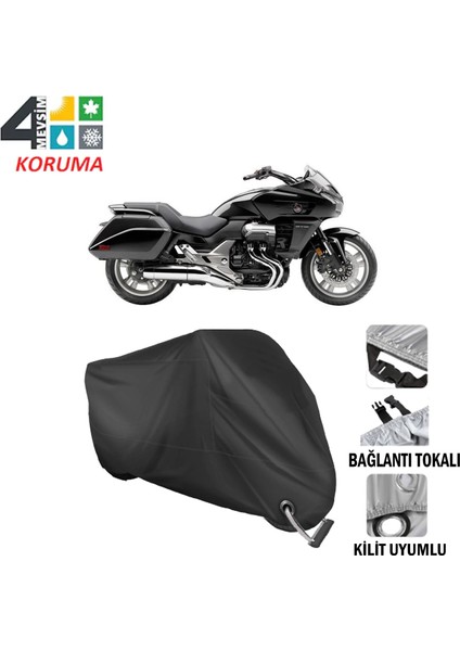 Honda Ctx 1300 Branda Motosiklet Brandası Bağlantı ve Kilit Uyumlu Siyah