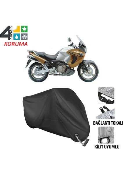 Honda Xl 1000V Varadero Branda Motosiklet Brandası Bağlantı ve Kilit Uyumlu Siyah