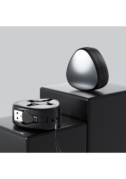 Macaron Üçü Bir Arada Geri Çekilebilir Kablo Veri Kablosu (Yurt Dışından)