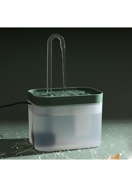 1.5l USB Sessiz Evcil Hayvan Su Pınarı - Yeşil (Yurt Dışından)
