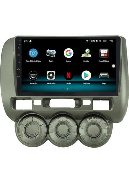 Honda Jazz Android 13 Multimedya Carplay 4gb RAM+64GB HDD 2004-2007 Navigasyon Ekran