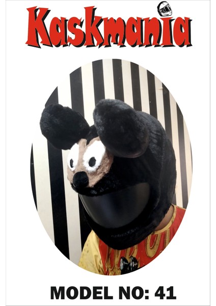 Peluş Kask Kılıfı Mickey Mouse