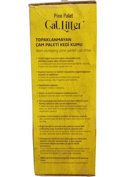 Topaklaşmayan 4 mm Çam Peleti Kedi Kumu fiyatları