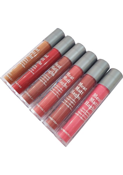 Kalıcı Matte Haghs Long Lasting Liquid Lipstick Ruj 6lı Adetli Set