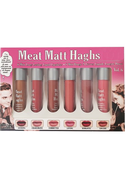 Kalıcı Matte Haghs Long Lasting Liquid Lipstick Ruj 6lı Adetli Set