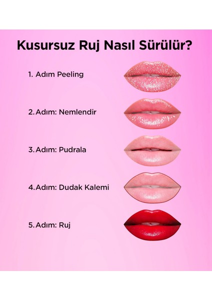 Kalıcı Matte Haghs Long Lasting Liquid Lipstick Ruj 6lı Adetli Set