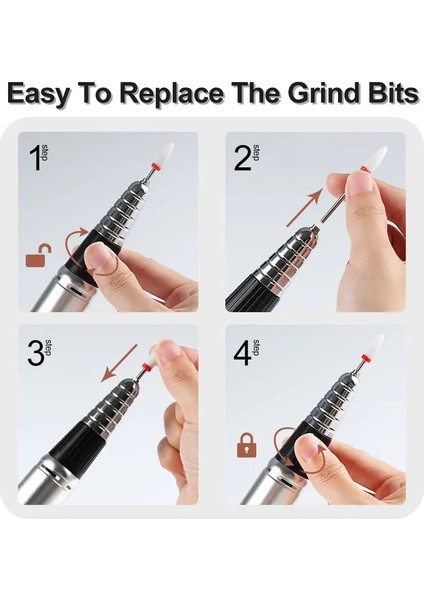 Tırnak Törpü Makinesi(Nail Drill M1 Profesyonel Nail Drill)