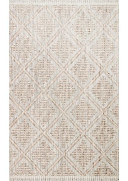 Cozy Czy 03 Grey Beıge Hav Toz Vermez Modern Örgü Dokuma Iskandinav Halı