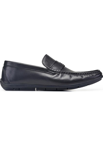 Siyah Günlük Bağcıksız Erkek Ayakkabı -90342-