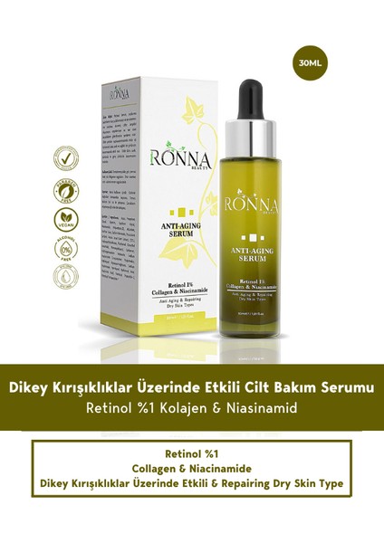 Cilt Bakım Serumu 30 Ml Retinol 1% Collagen Niacinamide