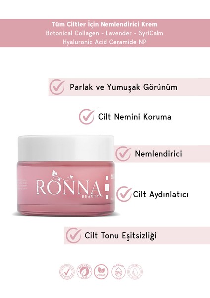 Nemlendirici ve Onarıcı Moisturizing Cream 50 ml Botanical Collagen+Hyaluronic acid