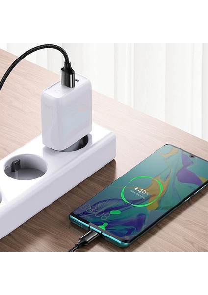 Micro USB Girişli Telefonlara Uyumlu Universal Hasır Sağlam Örgü Micro Hızlı Şarj Aleti Kablosu Şarz Veri Aktarım Kablo