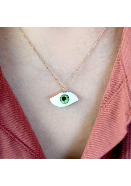 Çift Taraflı Göz Kolye fırsatları