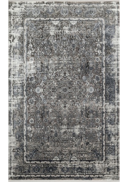 Fresco Fs 29 Grey Black Xw Yumuşak Dokulu Özel Işıltılı Yüksek Kaliteli Sık Dokuma Modern Halı