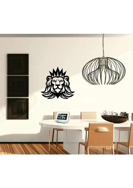 Metal Duvar Tablosu Dekoratif Aslan Kafası Desen 70*66 Cm. fiyatları