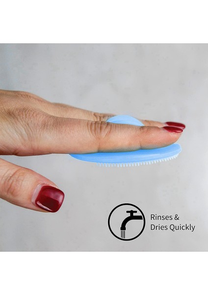 Peeling ve Masaj Beşik Başlığı Banyo Fırçaları Mavi Beyaz, 2'li Paket (Yurt Dışından) fiyatları