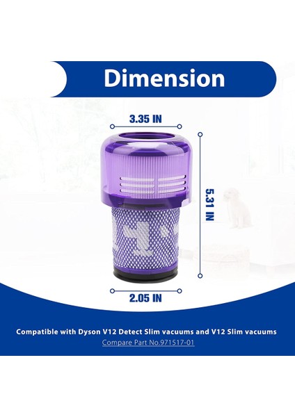 Dyson V12 Slim Elektrikli Süpürgeler Için 4'lü Paket V12 Filtre Değişimi (Yurt Dışından) fiyatları