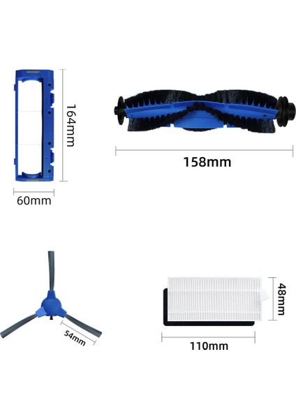 Eufy Robovac 11S 15C 30C 35C Robotlu Süpürge Aksesuarları Için (Yurt Dışından)