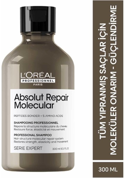 Serie Expert Absolut Repair Içten Dışa Güçlendirici Molecular Bakım Seti