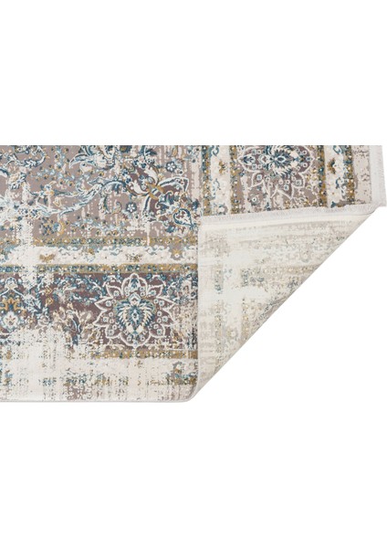 Fresco Fs 29 Cream Blue Yumuşak Dokulu Özel Işıltılı Yüksek Kaliteli Sık Dokuma Modern Halı