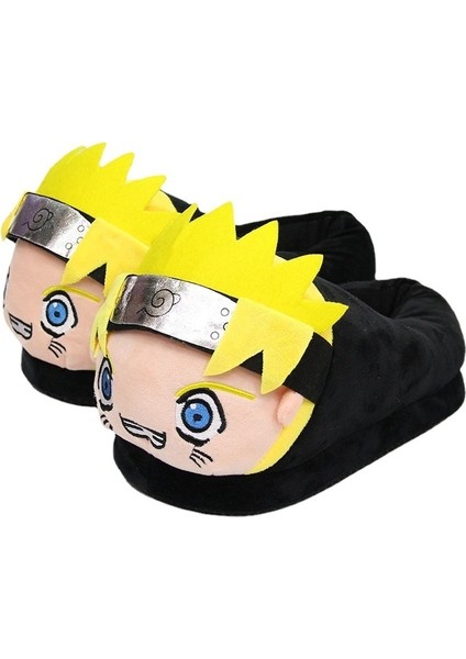 Anime Naruto Kış Peluş Terlik Uzumaki Naruto Sonbahar ve Kış Aylarında Sıcak Tutmak Için Ev Kapalı Pamuklu Terlik (Yurt Dışından)