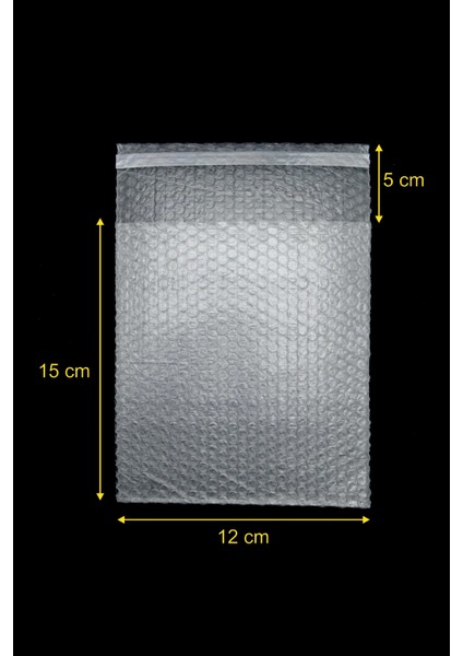 15X12+5 Cm 250 Adet Bantlı Balonlu Patpat Naylon Torba