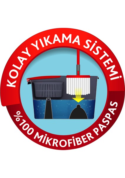 Spino Ultra Otomatik Temizlik Seti + Yedek Paspas