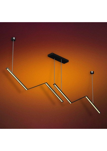 Dekoratif Modern Lightning LED Avize Sarkıt Lineer Aydınlatma