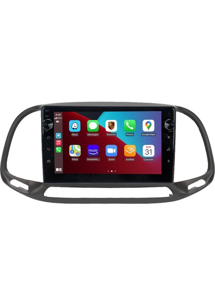 Fiat Doblo Android Multimedya Carplay Oem 4gb RAM+64GB HDD 2015-2021 Navigosyan Tuşlu Ekran