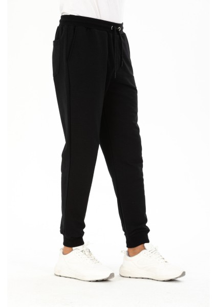 Erkek Basic Regular Fit Paçası Ribanalı Jogger Eşofman Altı fırsatları