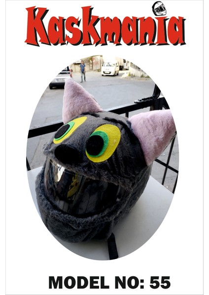 Peluş Kask Kılıfı Tom