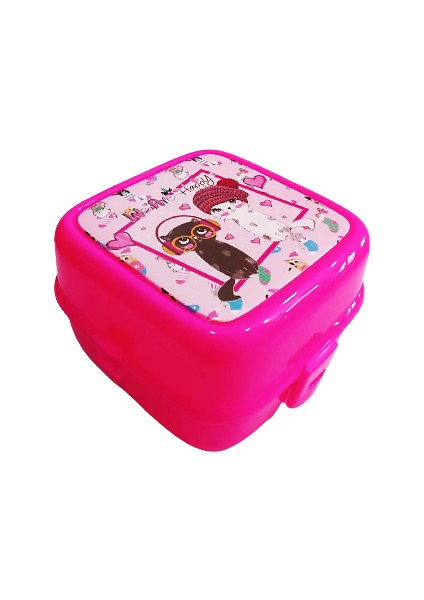 Beslenme Kabı Yemek Seti Desenli 535551 Fosforlu Pembe modelleri