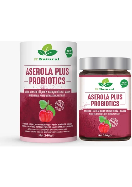 Dr. Natural Aserola Prebiyotik-Probiyotik Acerola Macun 240 Gr. Colon Temizleme Kürü