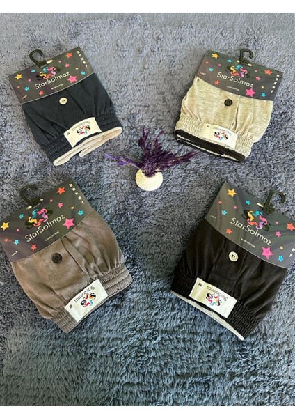 Erkek 4lü Düğmeli Havlu Bel Boxer modelleri