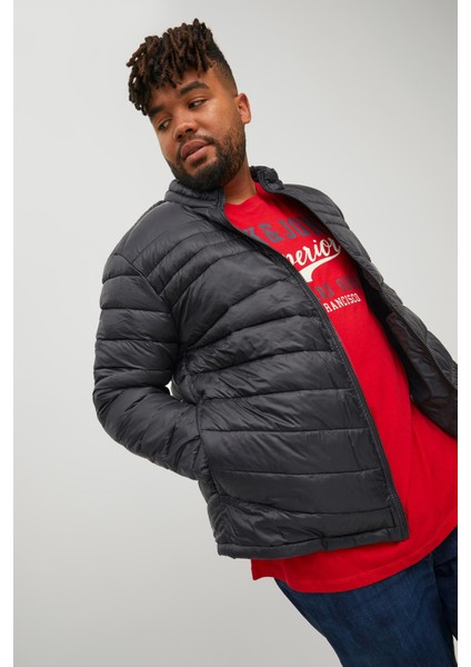 Plus Jjehero Çıkarılabilir Kapüşonlu Cepli Regular Fit Şişme Mont Erkek Mont 12214531 modelleri