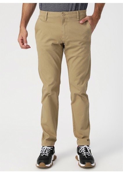 Slim Fit Bej Erkek Smart 360 Flex Ultimate Chino Pantolon 79488-0000