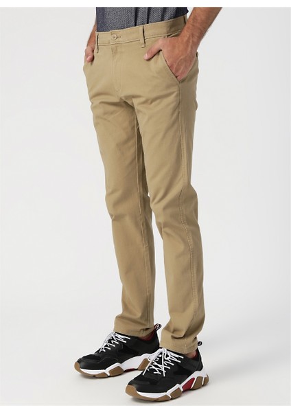 Slim Fit Bej Erkek Smart 360 Flex Ultimate Chino Pantolon 79488-0000