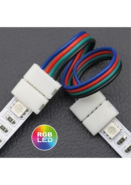 Çift Soket 4 Pin Rgb Şerit LED Birleştirme Ekleme Aparat 4 Adet fiyatları