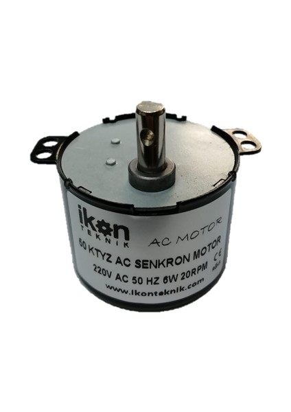 Dişli Redüktörlü Dakikada 20 Tur Dönen 220V 6W Ac Senkron Motor, fiyatları