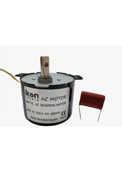 Dişli Redüktörlü Dakikada 20 Tur Dönen 220V 6W Ac Senkron Motor, fırsatları