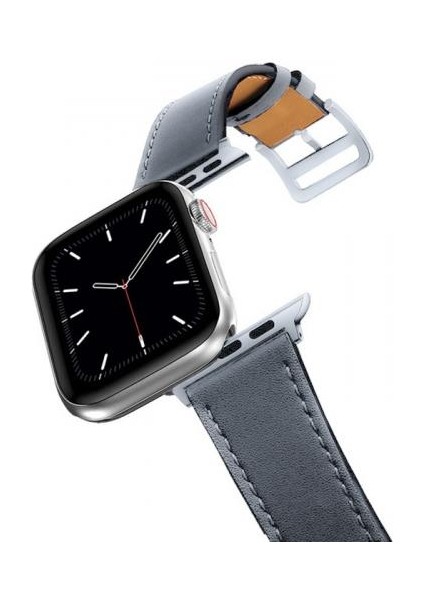 Polham Apple Watch 1-2-3 Ile Uyumlu 42MM Retro Tasarımlı Deri Kordon, Ultra Sağlam Kilitli Kayış