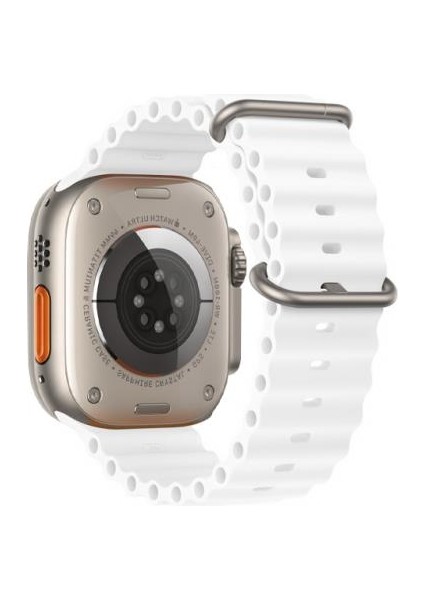 Polham Apple Watch 4-5-6 Ile Uyumlu 40MM Marine Loop Silikon Kordon, Ultra Hafif ve Rahat Kayış