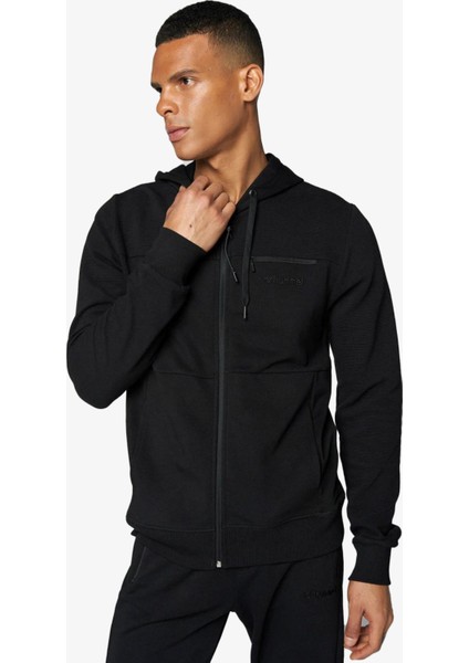 Everett Zip Hoodie Erkek Siyah Sweatshirt 921676-2001