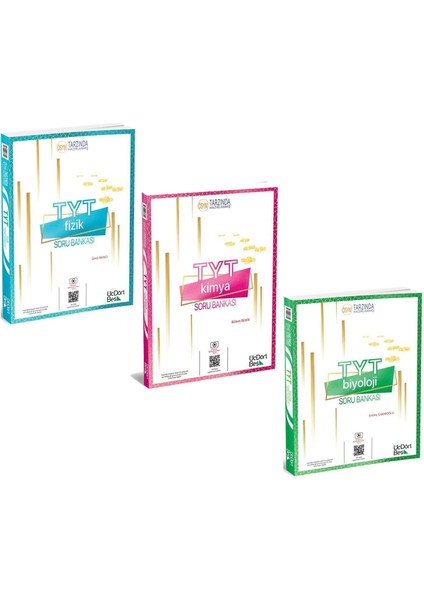 TYT Fizik Kimya Biyoloji Soru Bankası 3 Kitap Set
