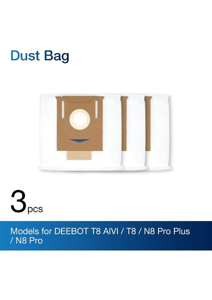 Deebot Tek Kullanımlık Toz Torbası 2.5l Oto Boşaltma Istasyonu