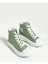 Bağcıklı Kalın Taban Bilekte Keten Kadın Sneaker 57-103-23FHN 4