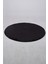 Elite Siyah 100X100 cm Yuvarlak Peluş Banyo Paspası Kaymaz Taban Pufidik Banyo Halısı 3
