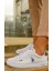 Franco Beyaz Trendy Sneaker Ayakkabı V21 1