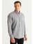 ALTINYILDIZ CLASSICS Erkek Siyah Slim Fit Dar Kesim Gizli Düğmeli Yaka Pamuklu Armürlü Gömlek 1
